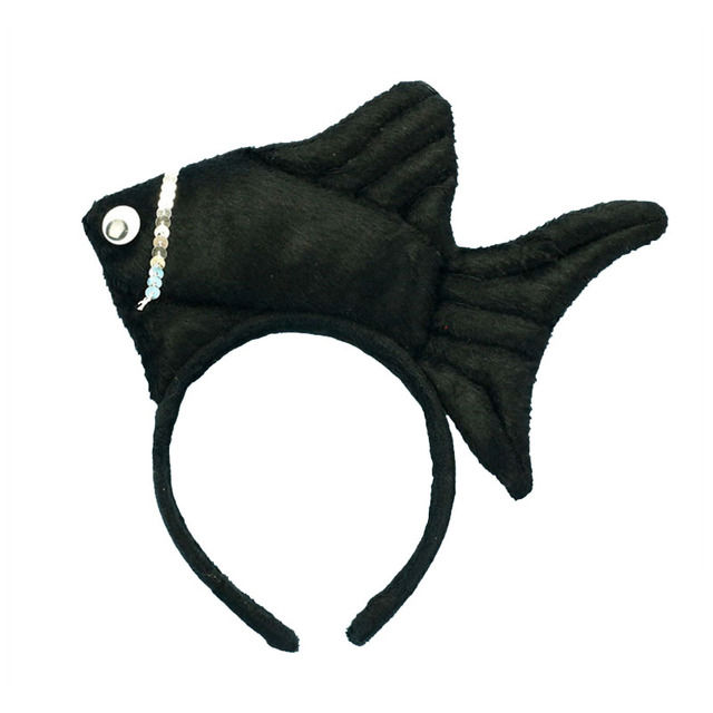 Adults Kids Plush Boy Crab Fish Ears Headband Hairband Animal Gift for Birthday Party Cosplay Costume Halloween Christmas