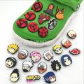 【HOT】 1Pcs Sale Wholesale NARUTO Anime Sandal Accessories Shoe Buckle Uzumaki Sharingan PVC Croc Charm Decoration Kid Party X-Mas Gift. 