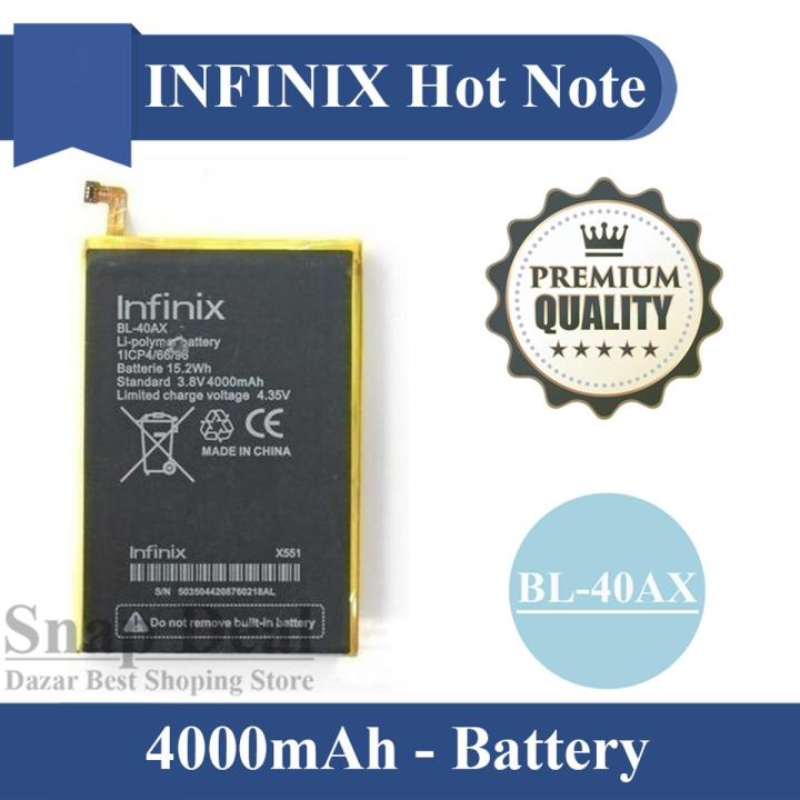 Infinix Hot Note BL-40AX Battery Replacement Premium Quality 4000mAh For Infinix Hot Note