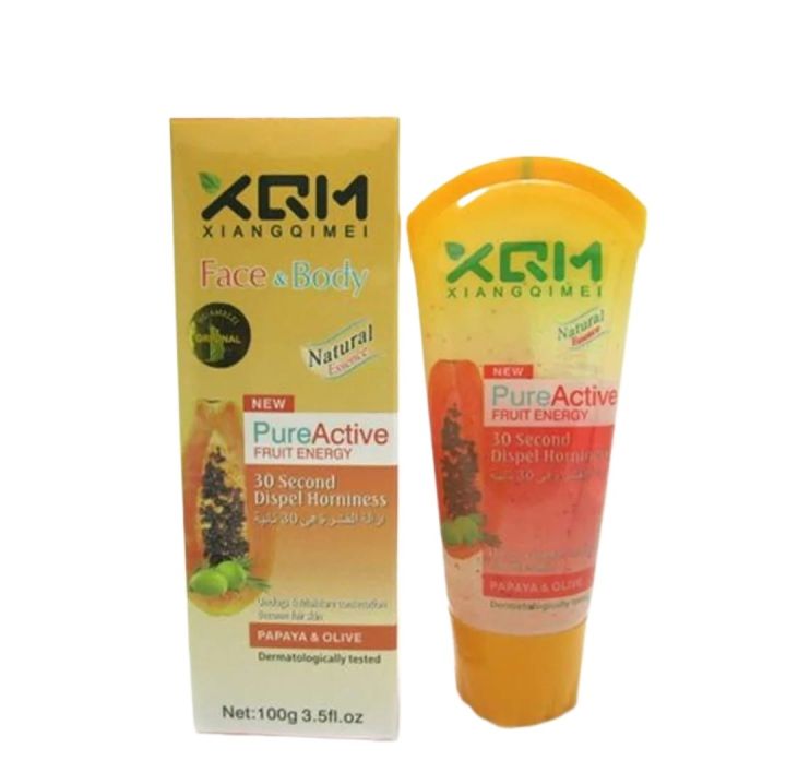 XQM Papaya And Olive Face and Body Facial Scrub Gel 100g