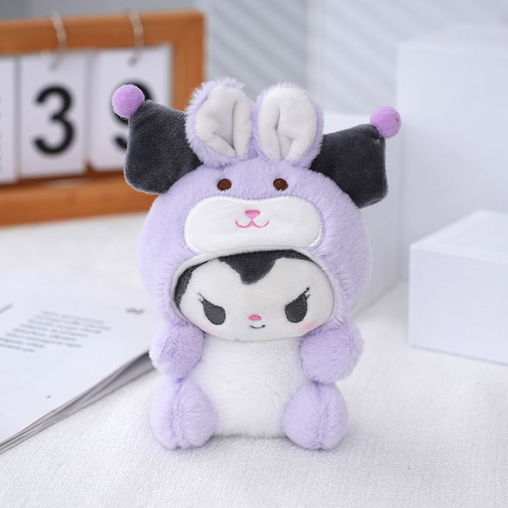 Kawaii Sanrios Rabbit Cinnamoroll Plush Doll Keychain Melody Soft