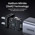 【30W GaN USB-C】 UGREEN 30W GaN Charger PD Fast USB Type C Wall Charger USB C PD3.0 QC3.0 Quick Charging For Samsung Galaxy S24 S23 Ultra/A iPhone 16 15 Max Pro OPPO Reno 12 11/A/Find N Xiaomi 15 14 Pro Redmi K70 60 Pro Huawei Mate 70 60/Pura 70 60/nova 13. 