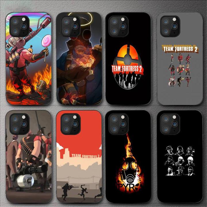 Game Team Fortress 2 Phone Case For iPhone 11 12 Mini 13 14 Pro XS Max X 8 7 6s Plus 5 SE XR Shell