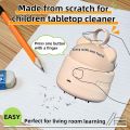 Face Value Mini Desktop Vacuum Cleaner with USB Charging, Cleaning Brush, Bear Head Ring for Easy Grip, 360° Swivel Portable Vacuum Cleaner for Keyboards Office Desks and Other Dusty Debris. 