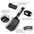 Hair Brush, Curved Vented Brush Faster Blow Drying - Black. 