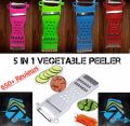 5 In 1 Cucumber Carrot Potato Slicer Peeler Grater Fruit Vegetable Cutter. 