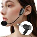 Wired Microphone Headset Head Mounted Headworn Multi Use Head Wear Mic for Video Recording Singing. 