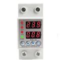 ARIK 63A Adjustable Voltage Protector, Surge Protector, Overload current protector, Muhafiz switch, 2 in 1 Display Digital Voltage and Ampere. 