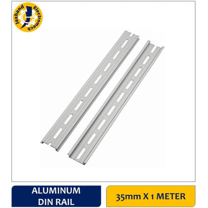 【Footprint】 2Pcs. Aluminum Din Rail 35Mm X 1 Meter Slotted Normal Type Heavy Duty