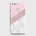 Google Pixel Cover Case Pink and white marbel  Hard Cover- Design 33 Cover. 