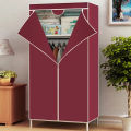 HT  Non-woven Cloth Wardrobe Folding Portable Clothing Storage Cabinet Dustproof Cloth Closet Simple Bedroom Multipurpose 150*70*45. 