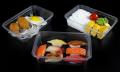 Pack of 10 - 500 ML. Microwave Disposable Food Storage Boxes - Clear Transparent Plastic. 