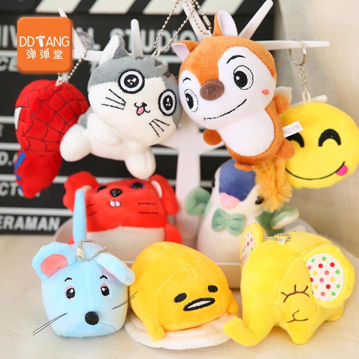 5-10CM rag doll plush toy small doll grab doll machine doll cute pendant wholesale rabbit chicken penguin