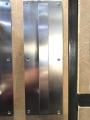STAINLESS STEEL DOOR/GATE PULL HANDLE SQUARE SHAPED WITH PLATE. 