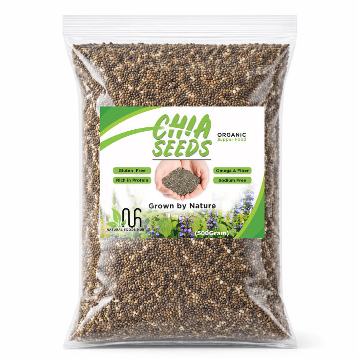 Premium Chia Seeds 100% Natural Superfood – Rich in Omega-3, Fiber ...