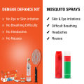 WBM Dengue Defense Kit | Mosquito Repellent Spray + Flying Insect Killer Racket + Liquid Repellent Machine with 45 ml Refill. 