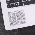 Windows PC Reference Keyboard Shortcut Sticker for MAC OS Operation Decal Transparent Keyboard Shortcuts Stickers. 