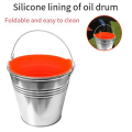 Silicone Grease Bucket Liners for / Pellet Smoker Grill, Reusable Grill Drip Tray Bucket Liner Easy Install Easy to Use. 