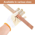 11.8 Inch Length Pure Copper Round Rod Bare Copper Metal Rod Solid Copper Rod Lathe Bar Stock (5 Pcs, 3 mm Dia). 
