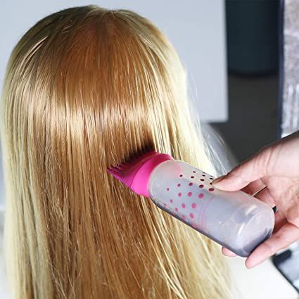 Hair oil applicator comb bottle | Best professional hair oil applicator bottle with comb | 160 ml