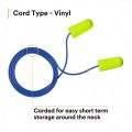 5 Pairs of 3M Anti Noise Ear Plugs, E-A-R Soft Yellow Neons 311-1250, NRR 33 dB, Corded- Made in USA for Sleeping, Studying, Travelling, Meditation, Music, Shooting- Non-irritating – Made in USA. 