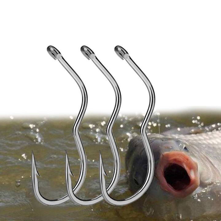 【HOT】 FTK 12Pcs/Pack High Carbon Steel Fishing Hooks Automatic Flip Sharp With Ring 6-13# Barbed Fishhook For Carp Fishing Accessories