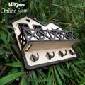 Wooden House shape Wall Mounted keychains and Mobile holder | Hanging our keys|. 