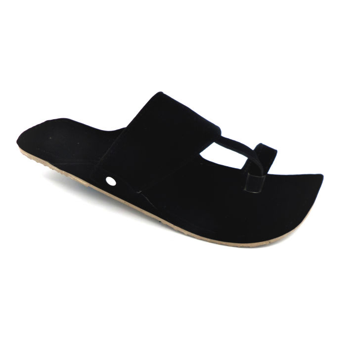 Shaheen%20Black%20Velvet%20kolapuri%20chappal%20for%20Men%20GKP111%20-%20Image%203