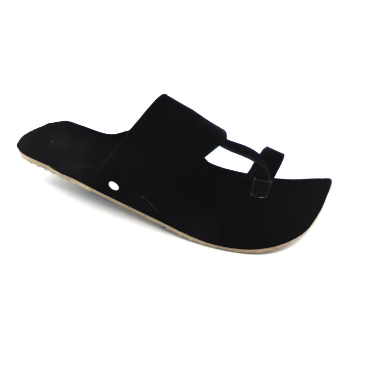 Shaheen%20Black%20Velvet%20kolapuri%20chappal%20for%20Men%20GKP111%20-%20Image%203