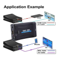 Scart to HDMI-Compatible Converter Scart to HDMI-Compatible Converter Multi-Function Video Converter Easy to Use A. 