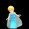 Lego movie Disney princess series elsa queen grey cool Mini Figures Building Blocks toys. 