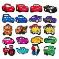 20pcs Pixar Cars Lightning McQueen Shoe Charms for Croc DIY Shoe Decorations Accessories Sandal Decorate for Kids Party Gifts. 