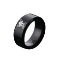 European and American Anime Peripheral One Piece Luffy Straw Hat Logo Ring White Beard Pirates Logo Ring. 