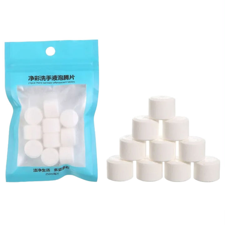 10PCS/bag Water Melt Effervescent Foam Hand Sanitizer Washing For Skin Cleaning DIY Natural Moisturize Clean Hand Soap