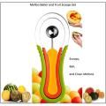 3 in 1 Scoop Watermelon Baller,Troop Slicer Melon Clever and Fruit Scooper Set. 