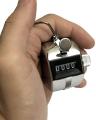 Tally Counter Hand Held Clicker 4 Digit Chrome Palm Golf People Counting Club. 
