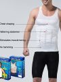 Slim N Lift slimming vest men| Men's Body Shaper Vest(white colour) | Tummy Control, Posture Correction - Slimming Shapewear. 