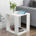 Sofa side table bedside table modern square end side table with storage shelf living room bedroom furniture in Ready To Assemble Form. 