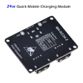 24w QC3.0 QC2.0 2-Channel 6-32V DC Supply to 5v 9v 12v (Auto) Fast Charger Double USB 12v Battery to Quick Mobile Charging Circuit Board. 