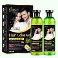 Chirs Dark Brown Professional Hair Color Gel For Men & Women With Argan Extract- 500ml X 2 1000ml. 