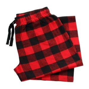 Printed Linen Sleepwear Pajama Black check Pajama Pants In Red Color Loungewear Sleepwear trousers Lounges Pants for men