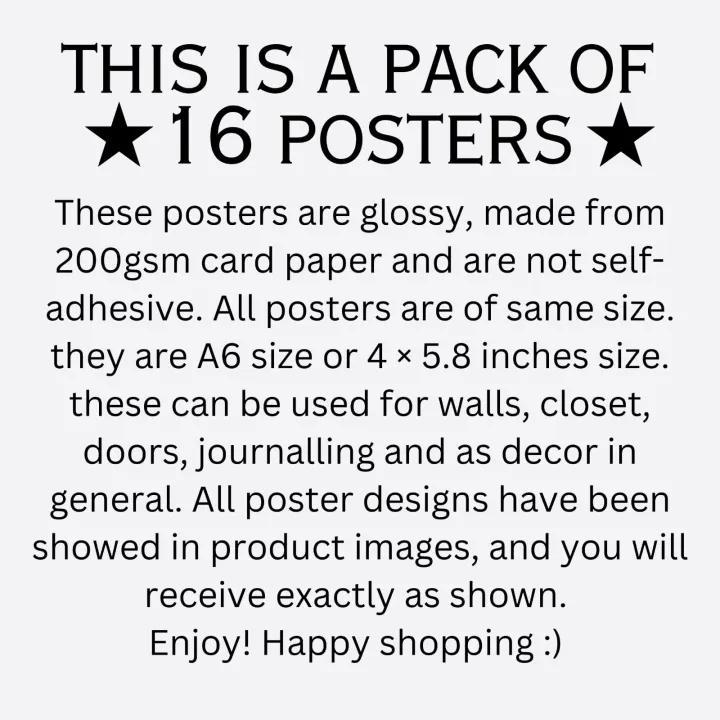 16%20pcs%20SABRINA%20CARPENTER%20A6%20Posters%20%E2%80%93%204.1x5.8%20inches%20poster%20Perfect%20Wall%20Art%20for%20Any%20Space%20closet%20Modern%20Room%20Aesthetic%20room%20inspo%20music%20pinterest%20look%20girly%20trendy%20cool%20posters%20-%20Image%205