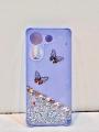 Tecno Camon 20/ Camon 20 pro Girls Back Cover - Luxerey Back Cover - Fancy Flower Butterfly Covers -Tecno Camon 20/ Camon 20 pro Back Cover. 