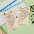 1/2/3pcs Simple No Print Style Transparent Correction Tape Cute Portable Correction Tape Student Office Error Correction Tape Stationery. 