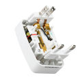 Wholesale dual USB multi-function international conversion socket travel adapter plug global power converter socket. 