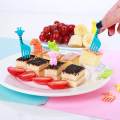RHS Online 10PCS Animals Food Picks And Forks Lovely Fruit Picks Bento Party Decoration. 
