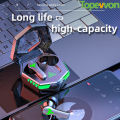 New Noise Reduction Earbud Gaming Earphone N35 TWS Wireless Earphones 9D Bluetooth-compatible 5.2 Music Headphone With Microphone. 