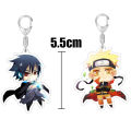 Cartoon Anime Naruto Acrylic Keychain Charms Accessories Uchiha Sasuke Itachi Figure Key Holder Chain Toys for Children Gift. 