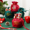 Portable Santa Claus Cloth Bag Gift Bag Candy Apple Bag Christmas Tree Decorations Home Table Decoration 2023 Christmas New Year Gift. 