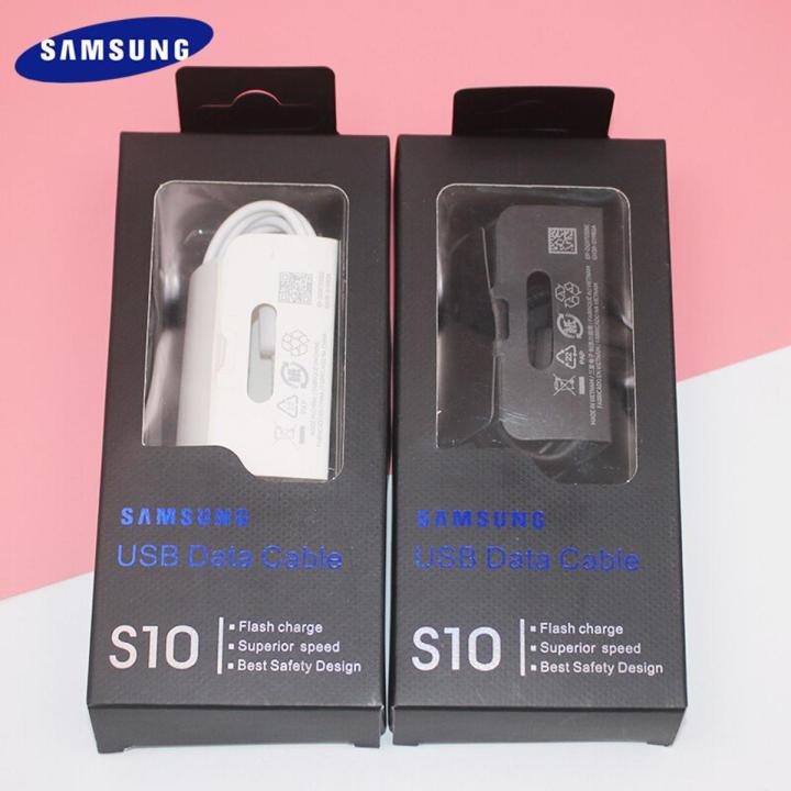 Original Samsung S10 S10E S10lite USB3.1 Type C Cable 100CM Fast Charger Data Line For Galaxy A21S M31S A12 A20S A70 A60 A50 A30